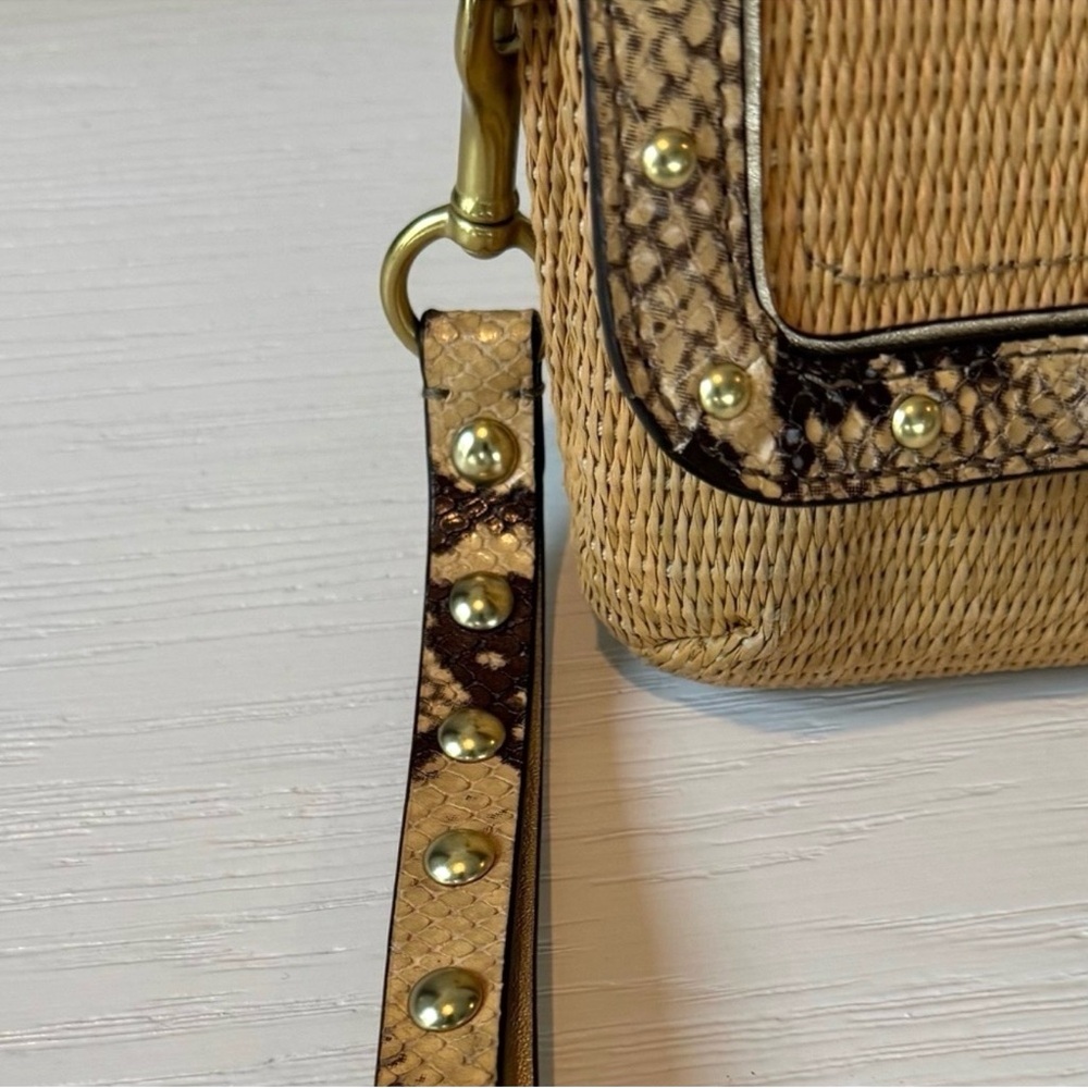 Coach Natalie Rattan Python Wristlet - image 4
